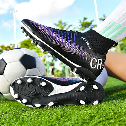 2025 New Football Shoes Society Soccer Cleats Long Nails Soccer Boot Non-slip Training Sneaker Artificial Quality Grass Footwear