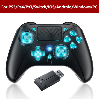 Wireless Controller For PlayStation5/PS5/PS4/PC/iOS/Switch,Game Joystick 6-Axis Gyro,Dual Vibration,Turbo,Remote Control Gamepad