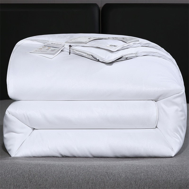 Edredom de Seda Natural Mulberry Luxuoso Queen King Size Acolchoado de Verão Inverno para Solteiro Casal Enchimento de Cama