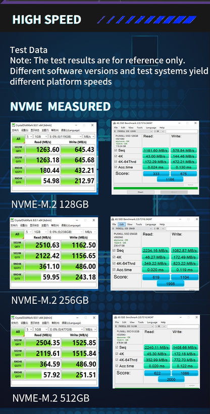 PUSKILL SSD M.2 NVMe 1TB 512GB 256GB 128GB PCIe M2 2280 Disco Rígido Interno Solid State Drive para Laptop Desktop