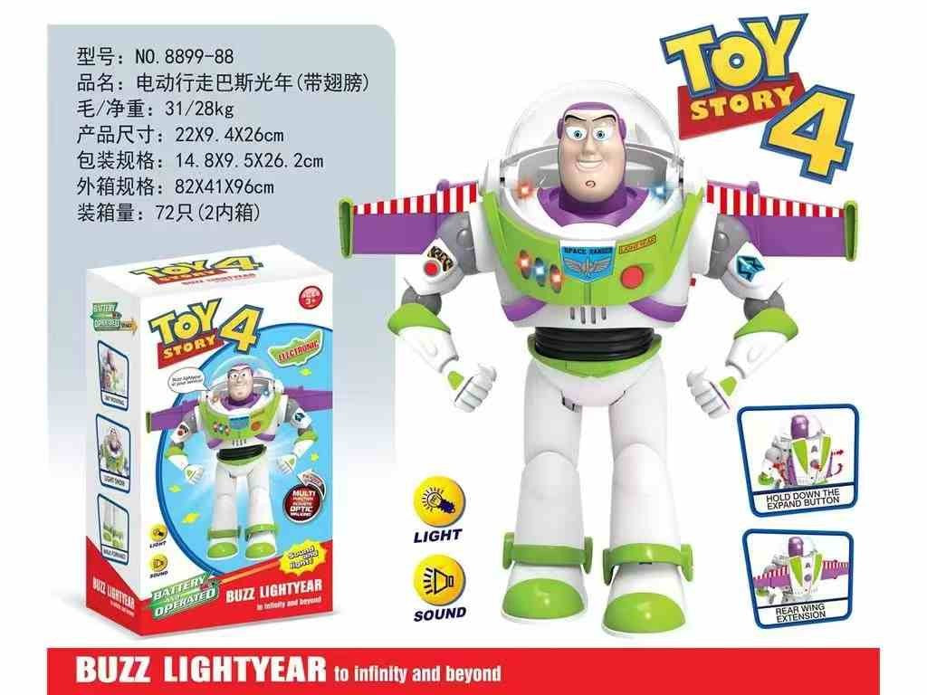 Toy Story Buzz Lightyear Modelo Brinquedos Pixar Robô Elétrico Andando Boneca Action Figure Brinquedo Presente De Aniversário Brinquedos Modelo Para Crianças