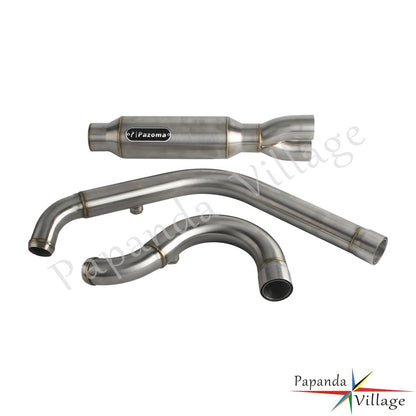 Motorcycle 2-into-1 Exhaust Pipe Muffler For Harley M8 Softail Low Rider S ST Fat Street Bob Standard Slim Deluxe FXLR 2018-2025