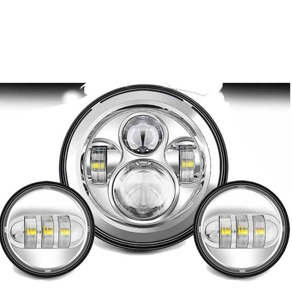 Farol de LED de 7 polegadas + Faróis de Neblina de 4,5 polegadas Suporte de Montagem de 7" Peças para Harley Touring Electra Glide Road King Street Glide