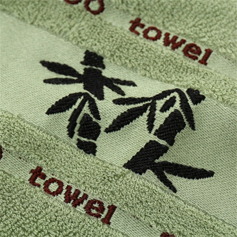 1/5/10pcs Bamboo Fiber Hand Bathroom Towels Natural Cool Embroidery Soft Quick-drying Hand Bath Towels For Bathroom Gym Shower
