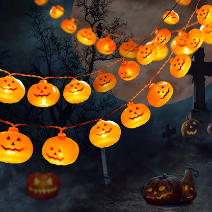 3M/4.5M Halloween Pumpkin Lantern String LED Halloween atmosphere Festival Party Garden Decoration