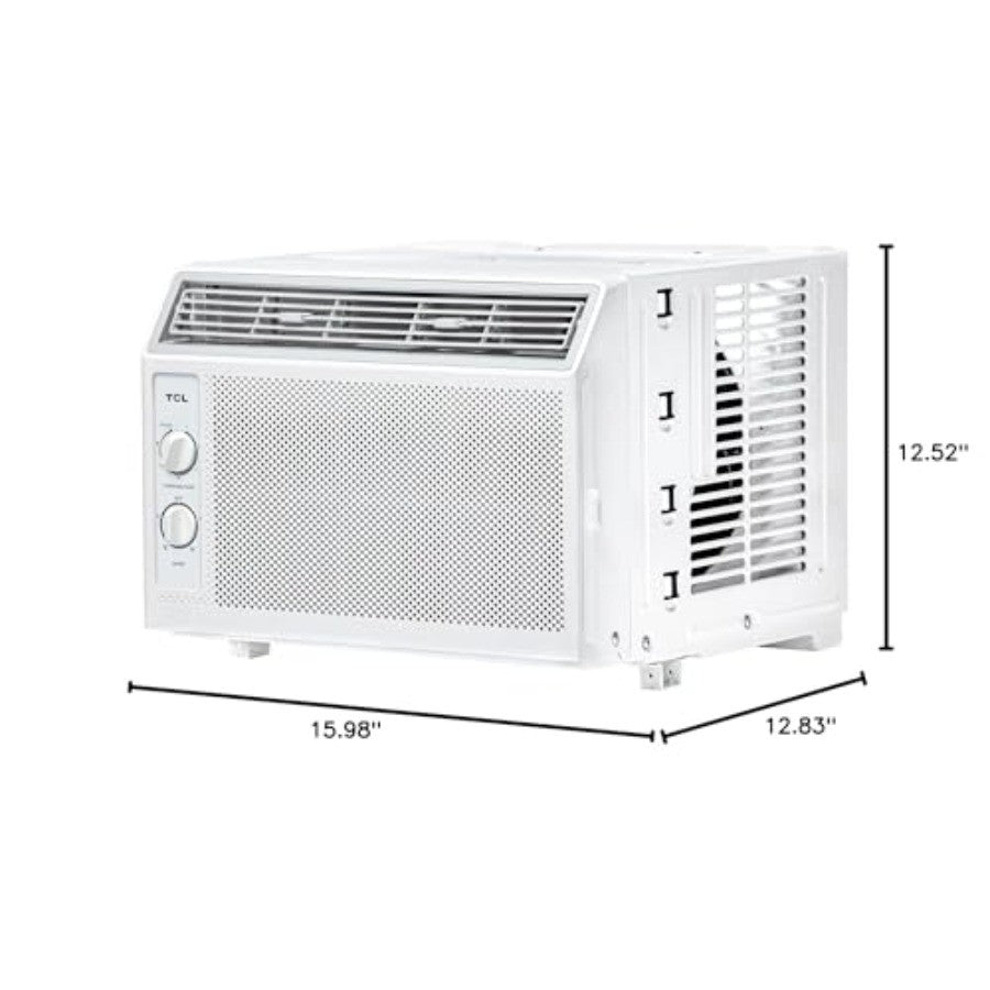 Ar Condicionado de Janela 5000 BTU para Quartos Pequenos de até 14m². Resfriamento com Eficiência Energética e Controles Fáceis de Usar. Filtro Reutilizável W