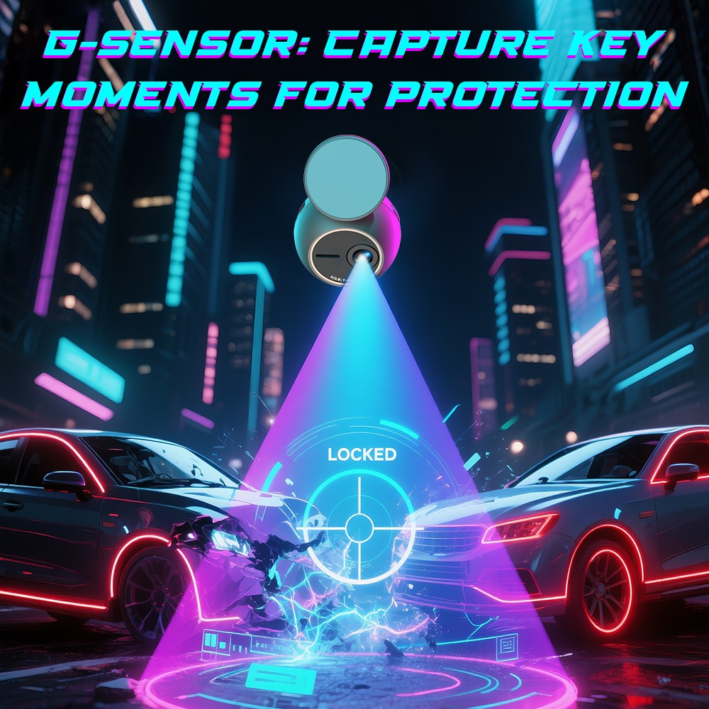 Dash Cam KAWA MINI ORB Tiny Video Recorder 2K Car DVR,Voice Control Car Camera,360° Rotate,180° Video Flip AUTO Dash Camera