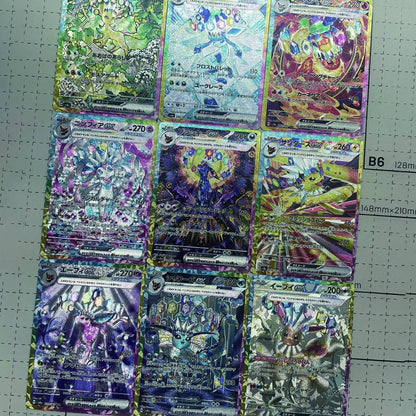 Anime Eeveelution Card Sv8 Eevee Umbreon Sylveon Leafeon Vaporeon 151 Alta Qualidade Trading PTCG Hobby Cartão Colecionável Presente