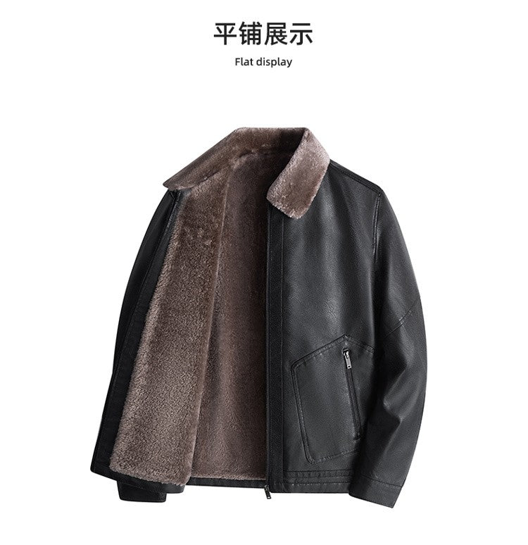 Men Leather Coat Men Wear Slim Fit Blazer PU Clothes Spring Trend Autumn New Leisure Fashionable  Versatile Motorcycle Jacket