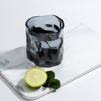 Copo de uísque cinza-fumaça 190ml, copo Old Fashioned de base pesada, conjunto de presente para bar, caneca de cerveja de cristal, direto da fábrica