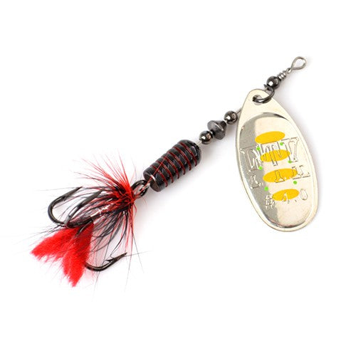 Isca de Pesca FTK Spinner Bait Colher 1pc Pena Isca para Água Salgada Acessórios Anzol Triplo Metal Isca Dura Wobblers Tackle