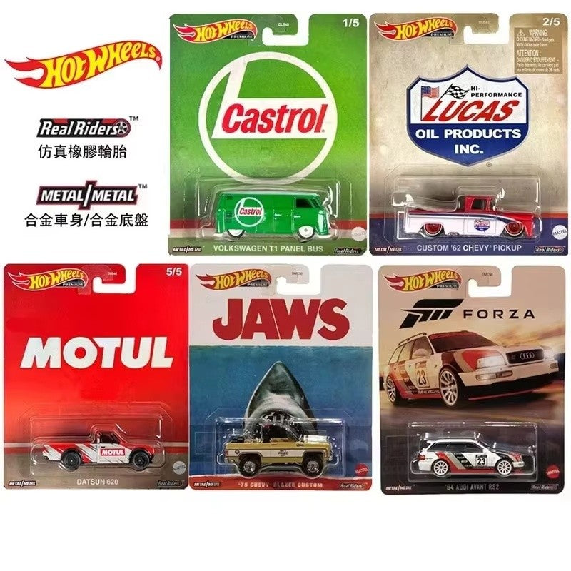 New Genuine Hot Wheels Entertainment Pop Culture Oil Set Topgun Pors Rs Shark Alloy Car Vanquish 007 2000gt Toy Boy Cool Gifts