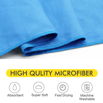 Quick-Drying Bath Towel 40x80/80x160CM Blue Grey Green Orange Strong Absorbent Microfiber Bathroom Washcloth Towels