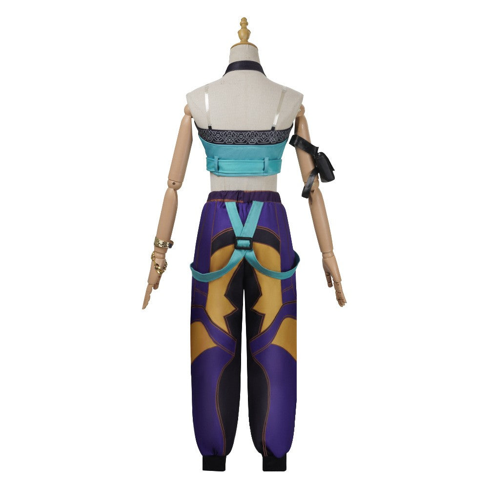 Halloween Fancy Dress Adult Kids Street Hip Hop Role Play Outfit 3 Styles Printed Crop Top Skirt Shorts Idol Stage Costume