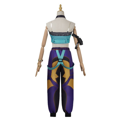 Halloween Fancy Dress Adult Kids Street Hip Hop Role Play Outfit 3 Styles Printed Crop Top Skirt Shorts Idol Stage Costume