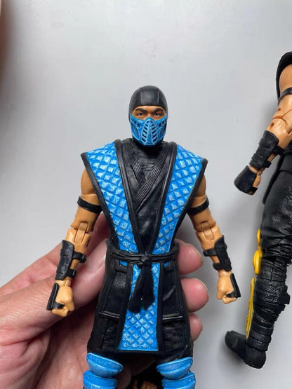Jogo Mortal Kombat Spawn Sub Zero Scorpion Kitana Liu Kang 7" Boneco de Ação Articulado Brinquedo 17cm Colecionável Figuras de Ação do Jogo