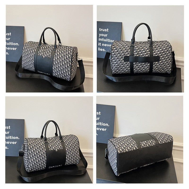 Women's Travel Totes Gym Bag Duffle Sports Fitness Business Casual Luggage Canvas Letter Handbag Outdoor Shoulder Weekend Bag