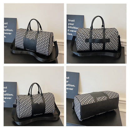 Women's Travel Totes Gym Bag Duffle Sports Fitness Business Casual Luggage Canvas Letter Handbag Outdoor Shoulder Weekend Bag