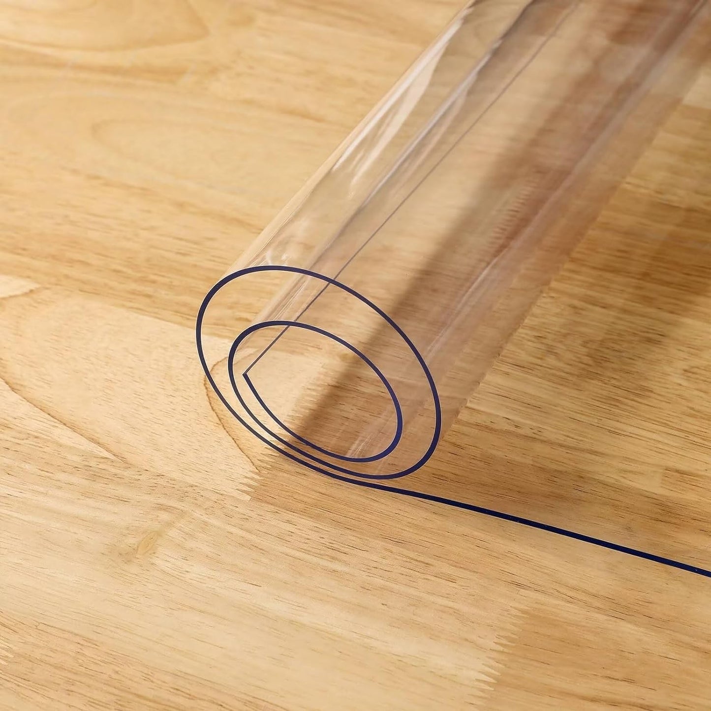 Clear PVC Desk Protector 1.5mm Clear Table Protector Non-Slip Easy to Clean Desk Protector Mat Clear