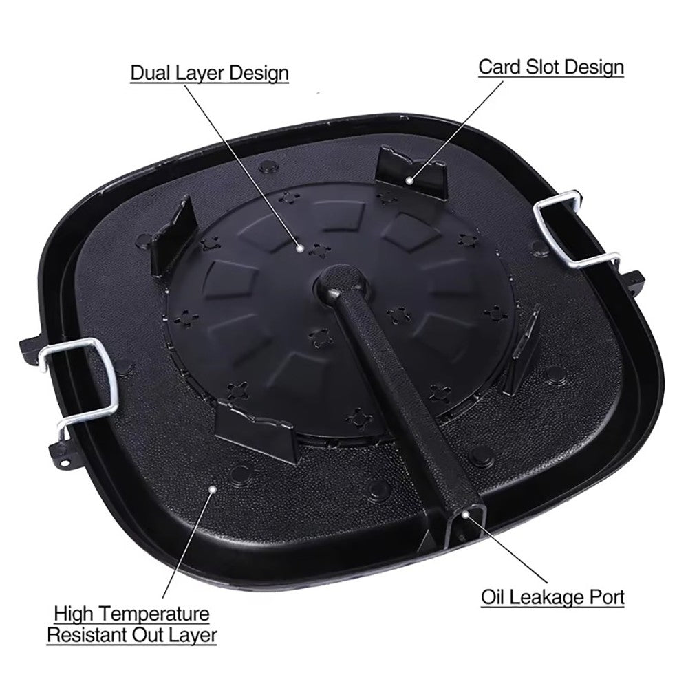 DEOUNY Korean BBQ Grill Pan with Maifan Stone Coated Surface Non-Stick Camping Frying Pan Portable BBQ Grill Plate for Outdoor