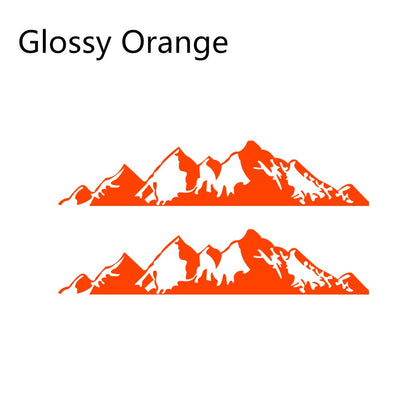 2PCS Car Stickers For Jeep Renegade Liberty Patriot Wrangler JK Grand Cherokee Rubicon Compass Vinyl Mountain Decals Accessories