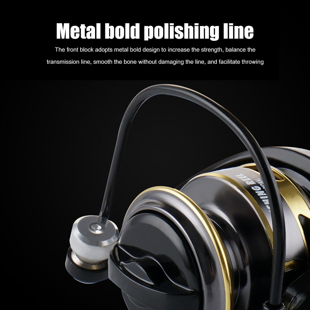 Molinete de Pesca Leve ZP Série 500/800 com Cabo EVA 13+1BB Relação de Transmissão de Alta Velocidade 5.2:1 Mini Molinete Carretel de Metal