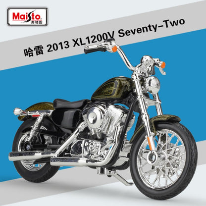 Maisto 1:18 Harley XL 1200V Seventy-Two Modelo de Moto de Liga Metálica Fundida Modelo de Moto de Rua de Metal Simulação Presentes Infantis