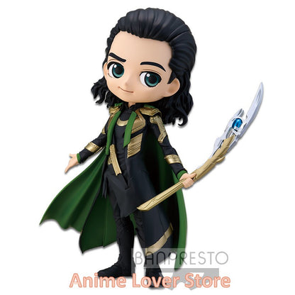 Em estoque Bandai Original Banpresto MARVEL Qposket Loki VO.1 VO.2 VO.3 Bonecos de Anime Brinquedos para Presente Infantil Modelo Colecionável