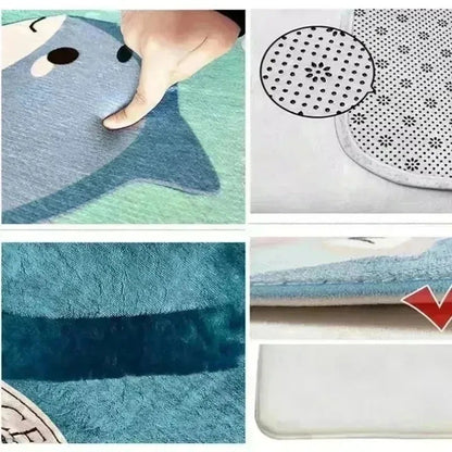 1pc Soft Cozy Minnie Mouse Pink Area Rug 3D Printed Carpet for Living Room Bedroom or Hallway Decor Cute and Comfortable Design