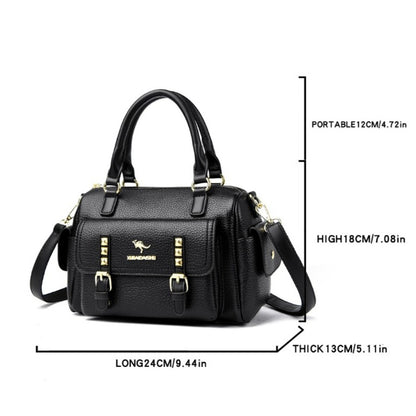 Luxury Designer Soft Pu Leather Shoulder Crossbody Messenger Bags for Women 2026 High Quality Casual Ladies Purses and Handbags