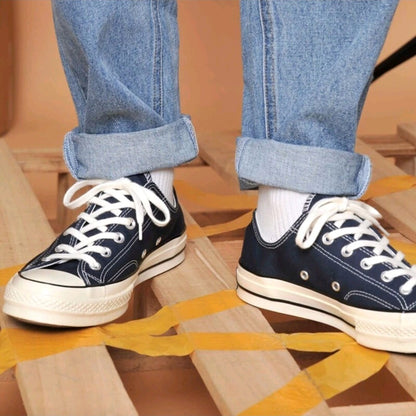 Converse Chuck 70 Chuck Taylor All Star Men's and Women's Skateboarding Shoes, Versatile, Budget-Friendly Sneakers, Blue