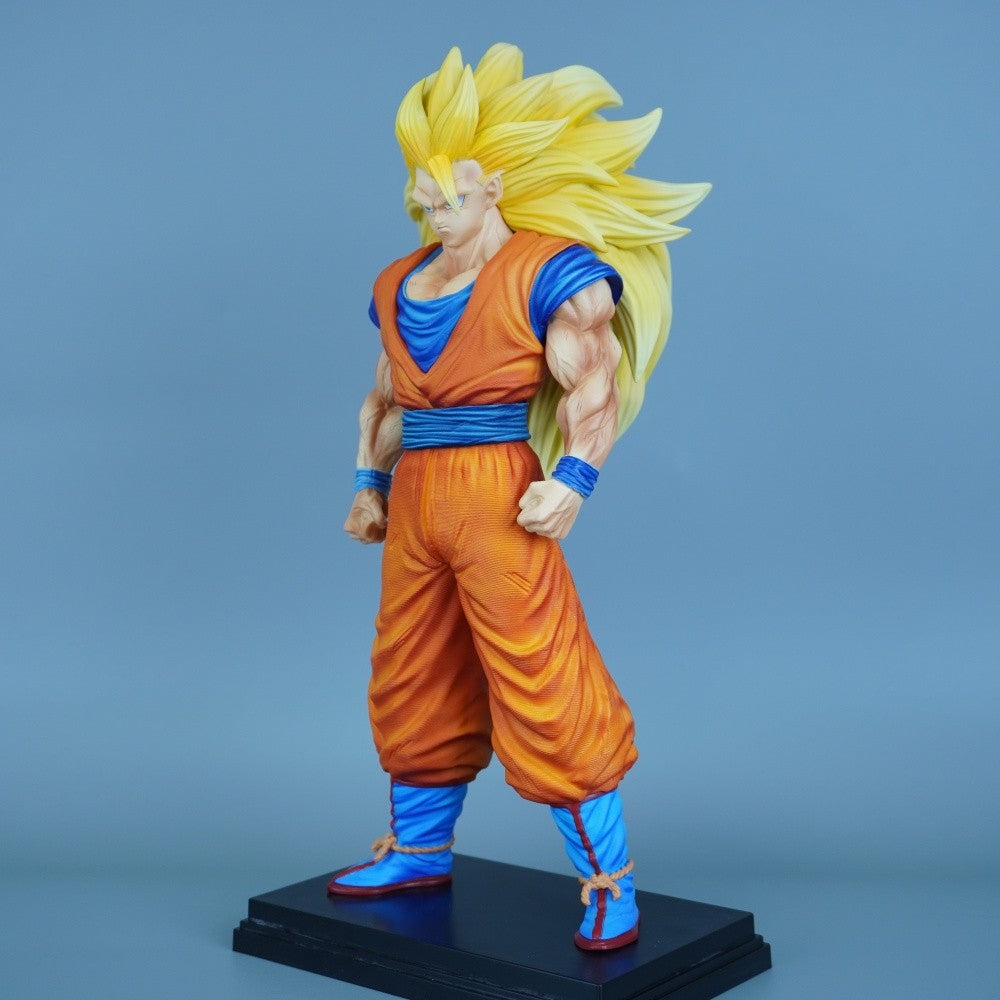 31.5cm/12.4in Anime Dragon Ball Figure Super Saiyan 3 Goku Action Figures Pvc Statue Desktop Ornamen Collection Model Toys Gifts