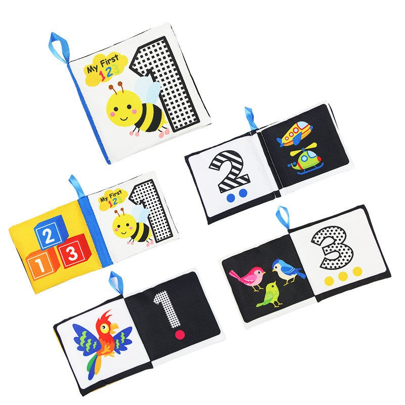 Livro de Pano Macio para Bebês 0-36M Brinquedo de Aprendizagem Precoce Interativo para Pais e Filhos Brinquedo Educativo Montessori de Marionete Presente para Meninos e Meninas