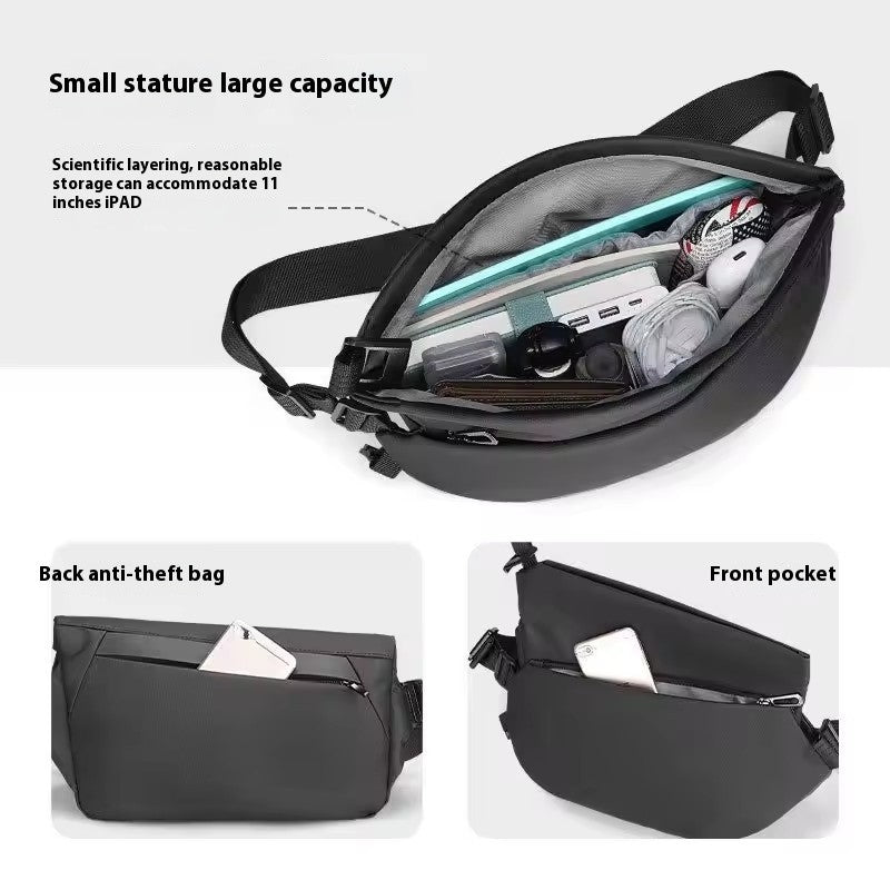 Mark Ryden Camera Crossbody Bag Waterproof Ipad Multifunctional Chest Bag Men's Personal Shoulder Bag Stand Messenger Bags