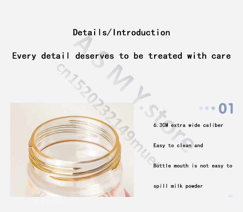 Oberni 240ml/300ml newborn PPSU baby bottle, large wide-bore easy to clean, wear a handle, baby more convenient to drink milk