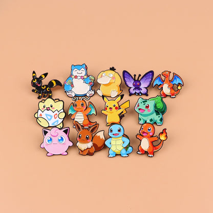 Japanese Anime Monsters Lapel Pins for Backpack Brooch on Clothes Enamel Pin Game Badges Jewelry Accessories Fans Gifts