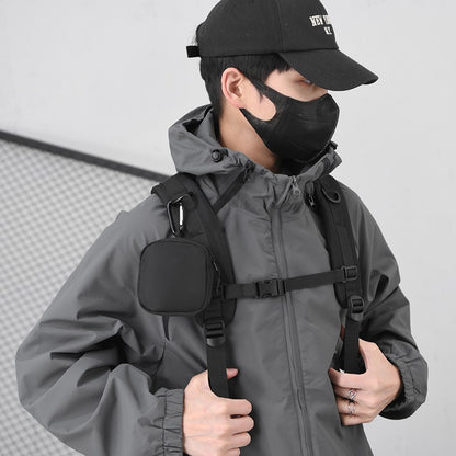 Mochila Masculina Simples e Moderna - Grande Capacidade, Compartimento para Laptop, Vários Bolsos, Ideal para Estudantes e Viagens