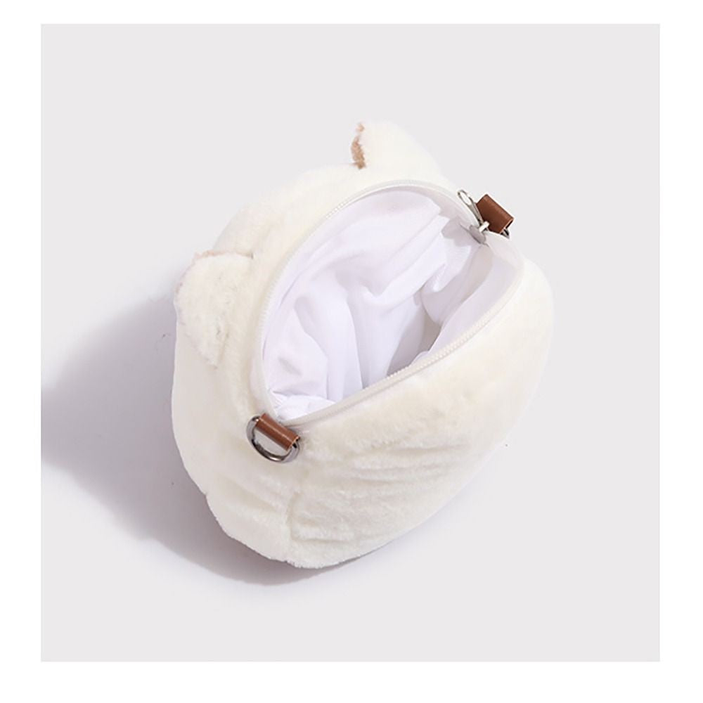 Fashion Furry Plush Kitten Handbag High Appearance Level Soft Cat Clutch Bag Adorable Crossbody Bag Girl's Gift