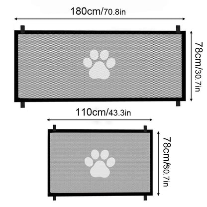 Cercas de Barreira para Animais de Estimação Dobráveis Portáteis de Malha Respirável, Cercas de Segurança para Gatos e Cães, Suprimentos para Animais de Estimação para Garantir a Segurança deles