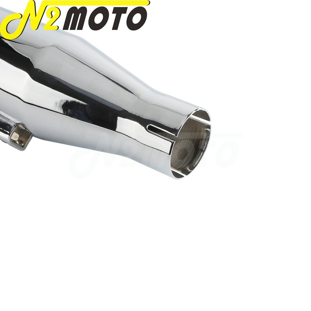Chrome Exhaust System Motorcycle Muffler Exhaust Pipe For Harley Sportster Superlow XL1200T XL883L Iron XL883N 72 48 XL1200 V X