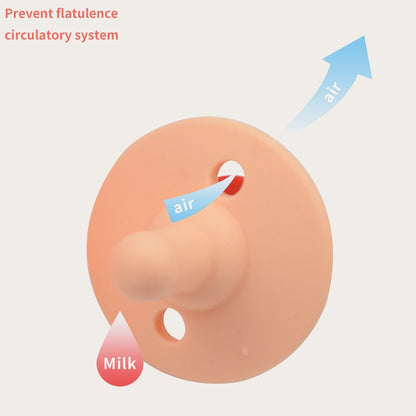 TYRY.HU Baby Newborn Soft Food Silicone Nipple Infant Safe Circle Type Nipples Toddler Pacifier Kids Teether Toy For Boy Girls