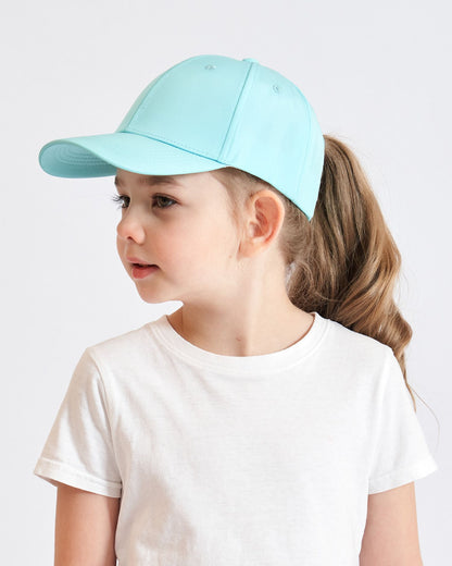 Fashion Kids Baseball Cap For Girls Boys Sun Hat Hollow Back Ponytail Caps Children Snapback Hip Hop Hats Adjustable Bones Caps
