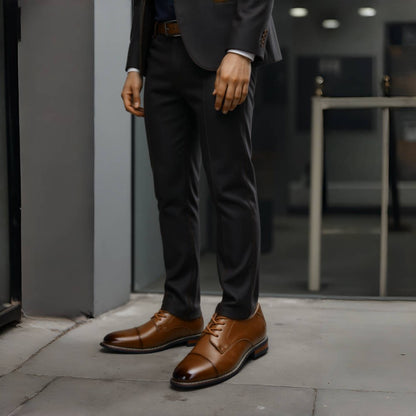 Men's Dress Shoes Fashion Comfortable 2025 Brand Leather Shoes Men