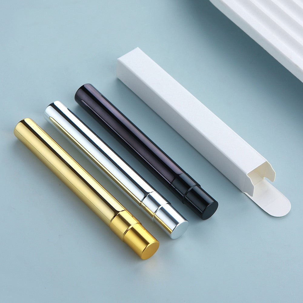 50pcs/Lot Perfume Bottle With Box Electroplated Spray Bottles Atomizer Parfum With Square Package Box Print LOGO Pay Extra