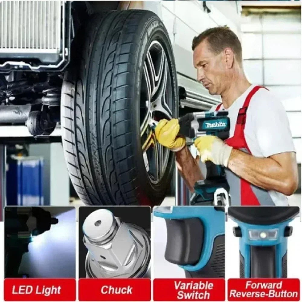 Makita DTW700 18V Chave Elétrica Sem Fio Sem Escovas Parafusadeira Furadeira Frete Grátis Ferramentas Elétricas de Alto Torque Chave de Torque