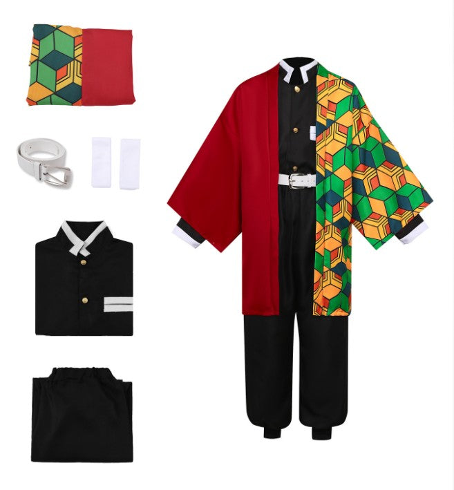 Big size Adult Costume Suit Giyu Tomioka Tomioka Kamado Tanjiro Kamado Nezuko Agatsuma Zenitsu Hashibira Inosuke Shinobu Kocho O