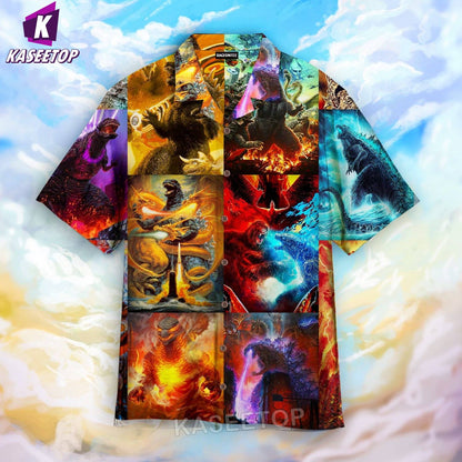 Men's 3D Romeo and Juliet Hawaiian Shirt Summer Vacation Hawaii Shirt Single Breasted Shirt Man Short-Sleeve Aloha Casual Beach