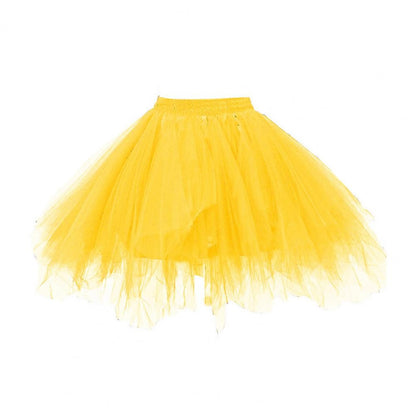Women's Tulle Skirt 1950s Vintage Skirts Adult Ballet Crinoline Tulle Skirt Fluffy Princess Petticoat Underskirt Dancing Dress