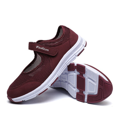 Sapatos Femininos Respiráveis Vulcanizados Brancos Tênis Feminino Moda Malha Respirável Sapatos Casuais de Caminhada Sapatos de Trabalho Feminino