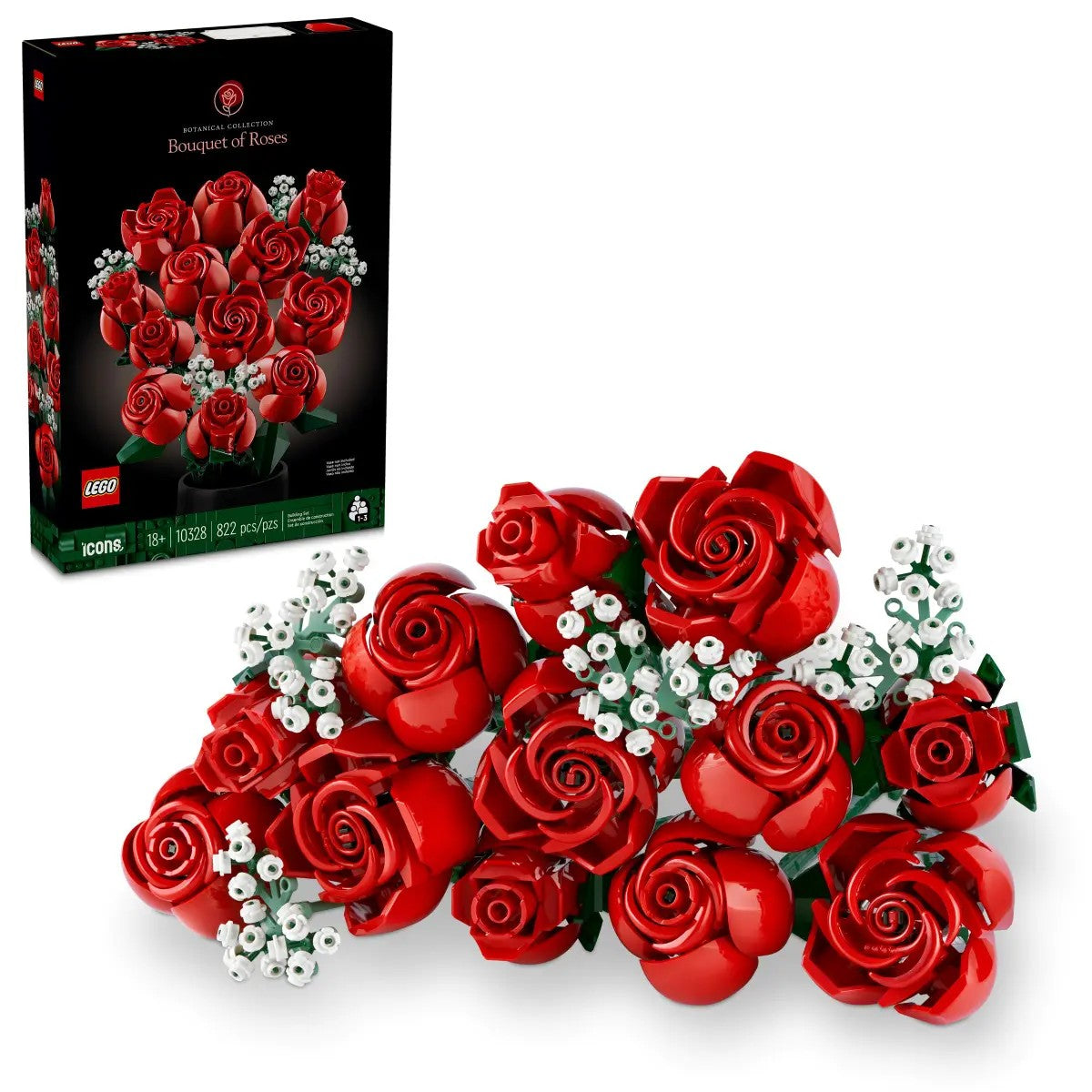 Peças de Lego, buquê de flores Yalan clássico, blocos de construção, plantas de bonsai, blocos de montar, brinquedos românticos DIY para casa, presente infantil